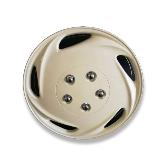 Set of 4 caravan plastic wheel trim cream 13inch Clearance Sale