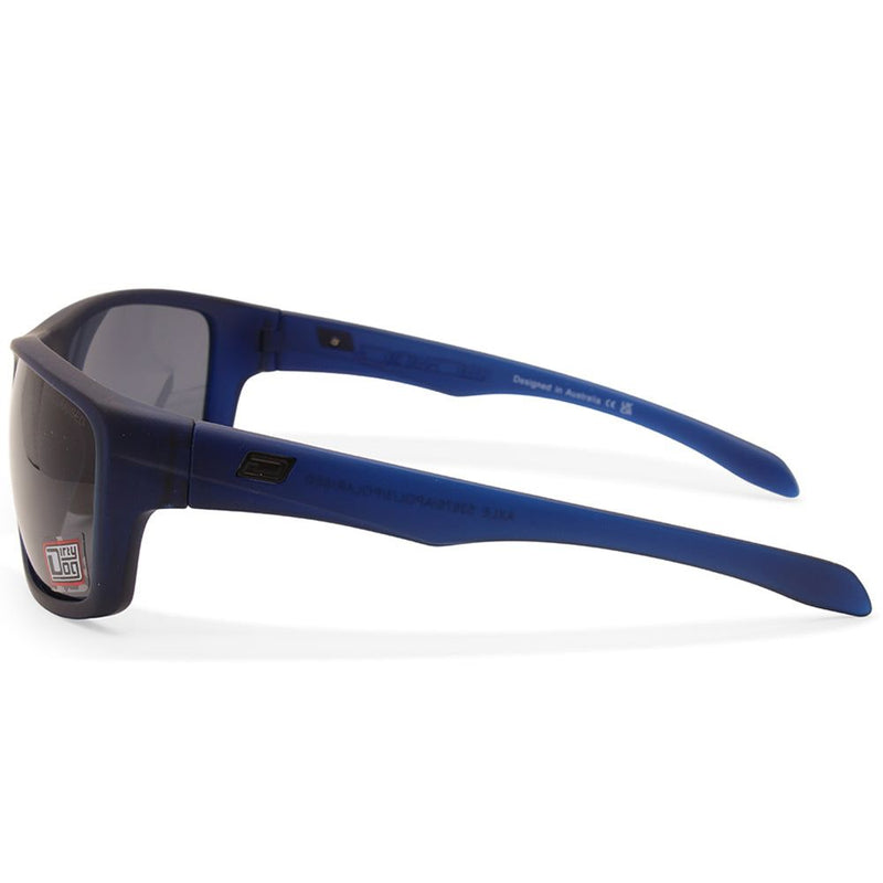 Dirty Dog Axle Satin Blue/Grey Polarised Unisex Sports Sunglasses
