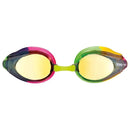Arena Tracks Mirror Swimming Goggles - Violet/Fuchsia/Green (Kids/Childrens)