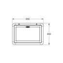 Lifestyle Folding Picnic Table 450 x 650mm - White