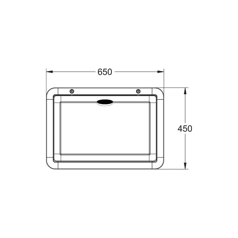 Lifestyle Folding Picnic Table 450 x 650mm - White
