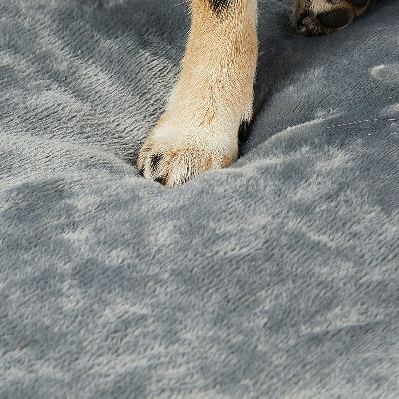 Pawz Orthopedic Dog Bed Memory Foam Cushion Cat Calming Mattress Washable L Grey