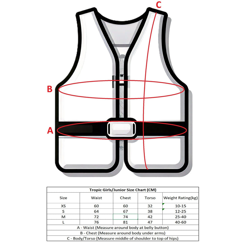 Riders Inc Tropic Pink Junior/Girls Neoprene Life Jacket Buoyancy Flotation Vest