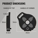 FLAT-OUT 6m Sullage Hose on Black Compact-Reel 25mm