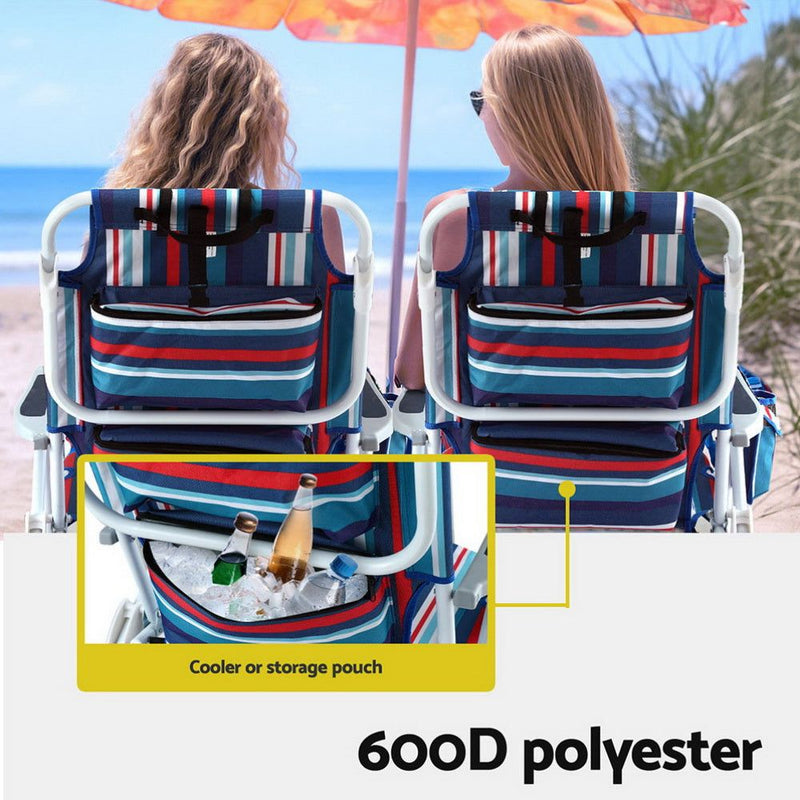 2x Backpack Beach Chairs