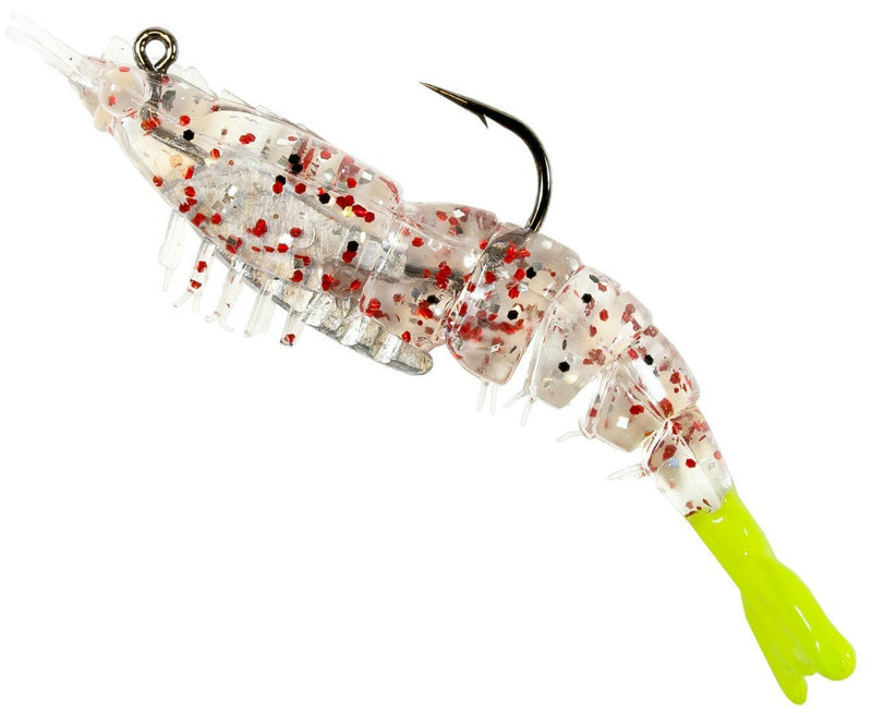 Zman 3.5 Inch Rigged EZ ShrimpZ Soft Plastic Lures-2 Pack of Z Man Soft Plastics