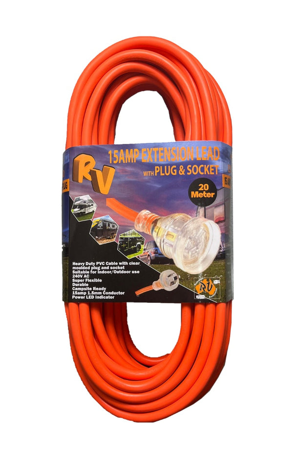 Australian RV 20M 15 Amp Extension Lead