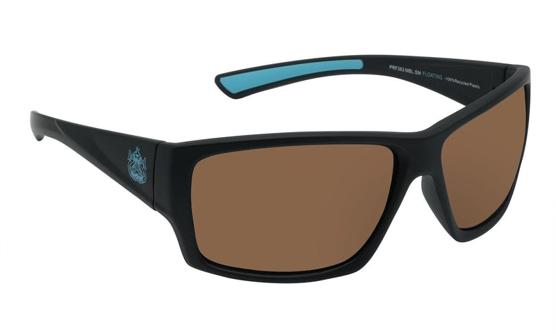 Ugly Fish PFR363 Polarised Floating Wrap Sunglasses -Matt Black Frame/Brown Lens