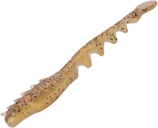 Berkley Powerbait 4 Pack of 4 Inch Fan Tail Shrimp Soft Plastics - Cappuccino