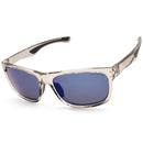 North Beach Darko Crystal/Blue Mirror Polarised Unisex Sunglasses