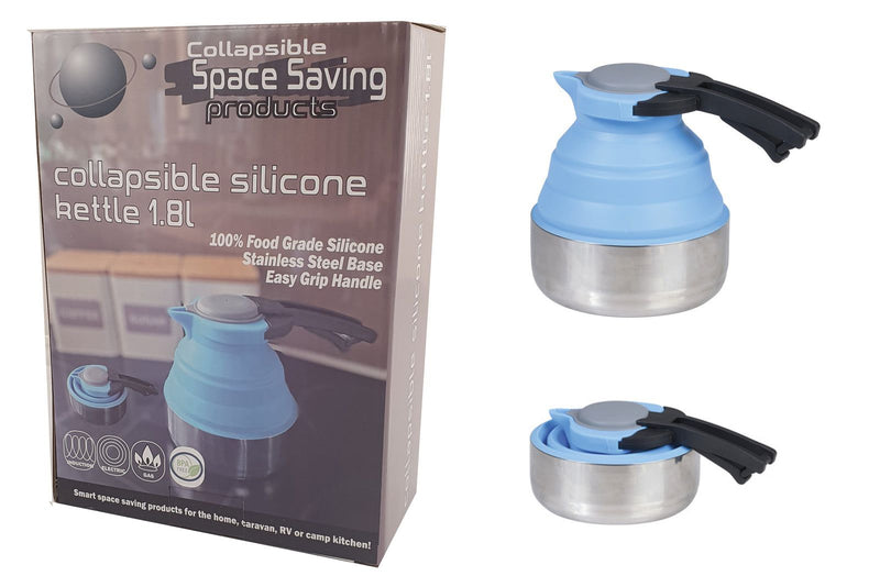 Collapsible Silicone Kettle 1.8L - Blue