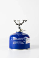 Titanium Mini Camping Gas Burner Silver