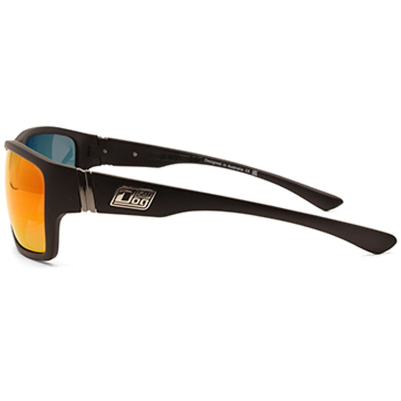 Dirty Dog Storm Satin Black/Red Mirror Polarised Unisex Sunglasses