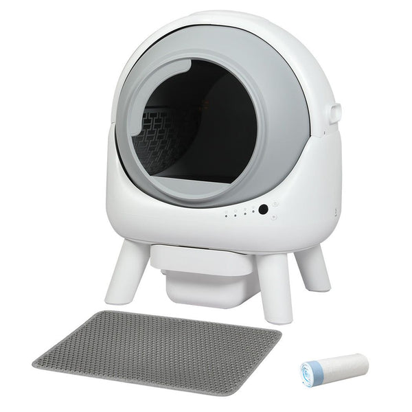 Pawz Cat Litter Box Large Machine Automatic Self Cleaning APP Control White
