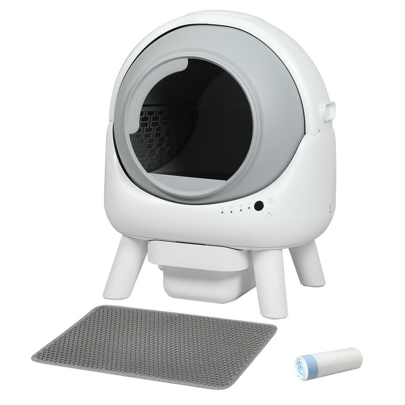 Pawz Cat Litter Box Large Machine Automatic Self Cleaning APP Control White