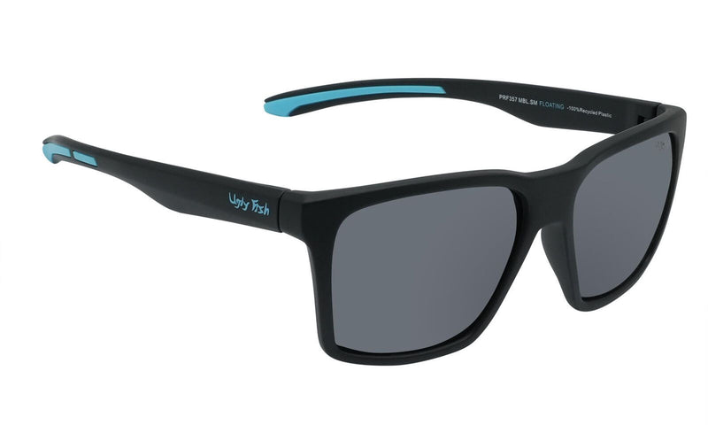 Ugly Fish PFR357 Polarised Floating Sunglasses - Matt Black Frame/Smoke Lens