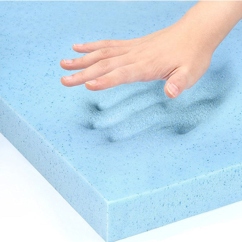 Dreamz 5cm Thickness Cool Gel Memory Foam Mattress Topper Bamboo Fabric King