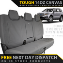 Ford Everest UA Titanium Retro Canvas Rear Row Seat Covers (In Stock)