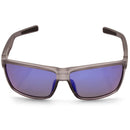 North Beach Felix Satin Crystal Grey/Blue Mirror Polarised Unisex Sunglasses