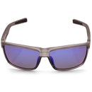 North Beach Felix Satin Crystal Grey/Blue Mirror Polarised Unisex Sunglasses
