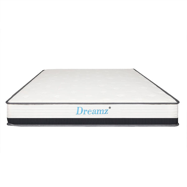 Dreamz Pocket Spring Mattress HD Foam Medium Firm Bedding Bed Top Single 21cm