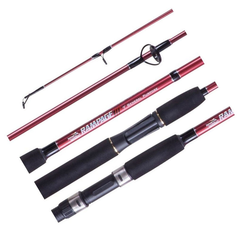 6'6 Jarvis Walker Rampage 3-5kg Fishing Rod - 2 Piece Spin Rod