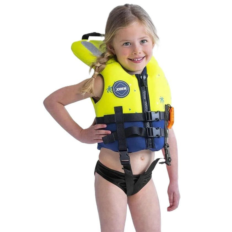 Jobe Yellow 100N Small Kids Unisex Reflective Neoprene Safety Life Jacket Vest