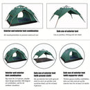 Waterproof Oval Pop-Up Camping Tent - Outdoor Survival