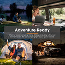 San Hima LED Camping Strip Light White Amber Lamp w/ Rechargeable Battery Black