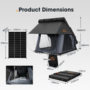 San Hima Kalbarri X Rooftop Tent Hardshell With Ladder 4x4 + 130W Solar Panel