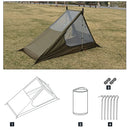 Airy 1 Mesh Tent Backpacking Shelter with Dual Doors Green