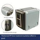 32L Portable Outdoor Cooler Box & Folding Table Chair Set