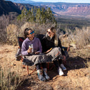 KELTY Low Loveseat Nest Camping Chair - Bungee Cord/Beluga (Lounge Seat)