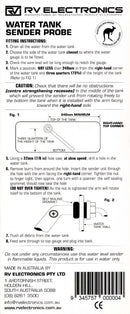 RV Electronics Standard Sender for RV Water Gauge - 2.5M Lead