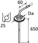 Webasto 1320399A Fuel Standpipe (AT/TT/T90) 65cm - Suit for Motorhome Connection