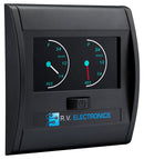 Black Double LCD Water Level Indicator Gauge LCD0196