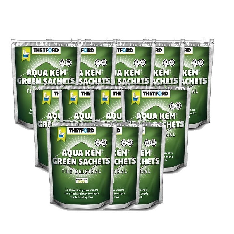 Thetford Aqua Kem Green Sachets 12pk x 12 (1 Carton)