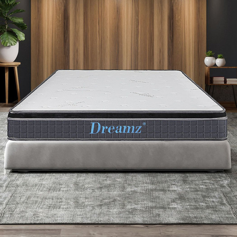 Dreamz Bedding Mattress Spring Double Size Premium Bed Top Foam Medium Firm 18cm