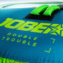 Jobe Double Trouble 2-Person Inflatable Towable Ski Tube (Lime Green/Aqua Blue)