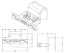 BOS 440-061 STABILISER LEGS 600mm (PAIR) - BASE PLATE