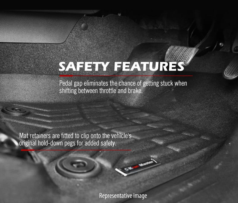 KIWI MASTER 3D TPE Car Floor Mats Fit ISUZU D-MAX DMAX Dual Cab UTE 2021+