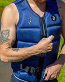 Jetpilot C4 Lewy Watt Men's L50S Neoprene Life Jacket Vest Navy/Marle