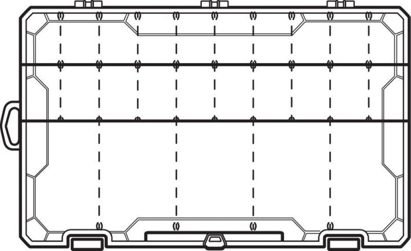 Flambeau 5003 25 Compartment Tuff Tainer Fishing Tackle Tray with Zerust