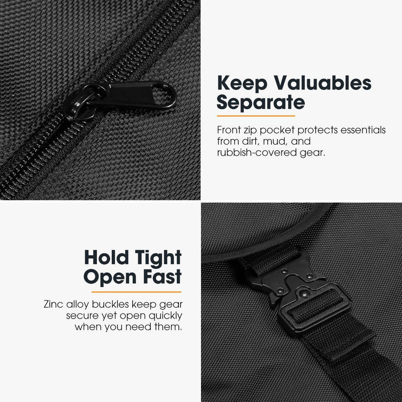 San Hima 70L Spare Wheel Bag Rubbish Bin & Accessory Storage Tote Snatch Rear