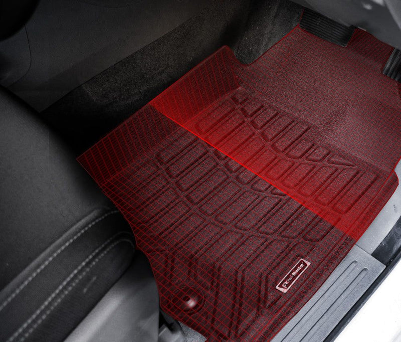 KIWI MASTER 3D TPE Car Floor Mats Liner for Isuzu MU-X MUX 2013-2020