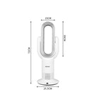 Spector Bladeless Fan Electric Cooler 2 In 1 Air Cool Sleep Timer Remote Control