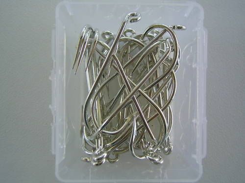 1 Box of Mustad 4202D 2x Strong Kirby Open Eye Fishing Hooks