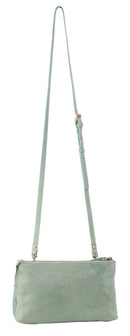3pc Pierre Cardin Woven Leather Crossbody Bag Set - Mint Green