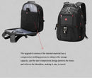 Waterproof Backpack with USB Charging PortRucksack Black