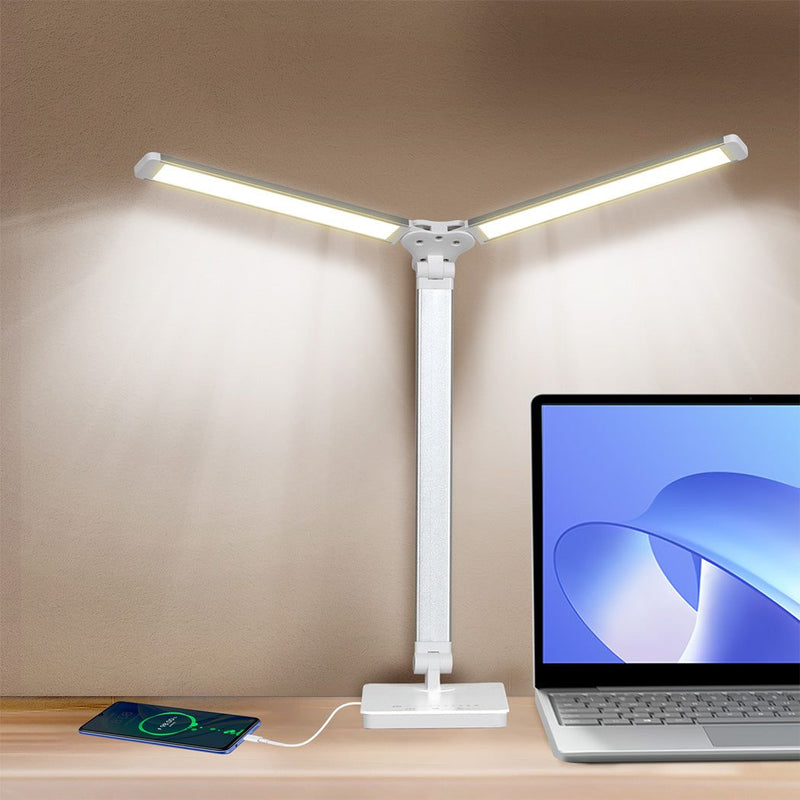 Emitto Desk Study Lamp LED Bedside Table Reading Light Foldable Dimmable USB